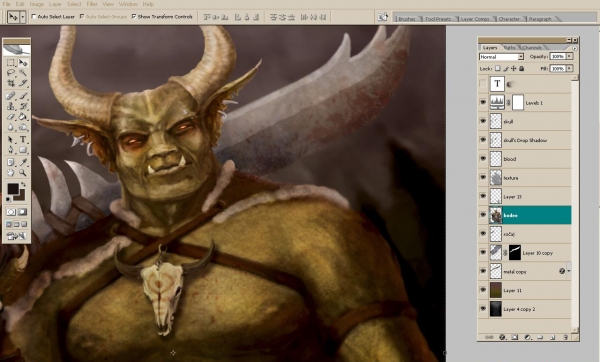 Creation of Finntroll: Svart Djup: Step 6